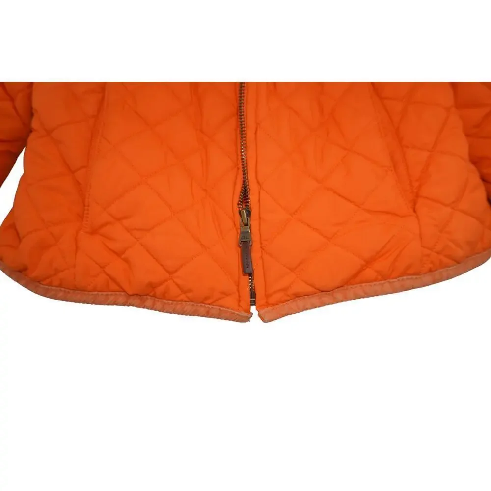 Ralph Lauren Kids Quilted Orange Jacket Size S (7) – Equestrian Riding Style